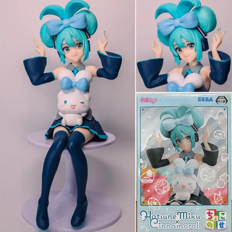 

Hot Original Sega Anime Hatsune Miku Cinnamoroll Figure Model Toys Collectible Garage Kit Decorative Action Figure Birthday Gift
