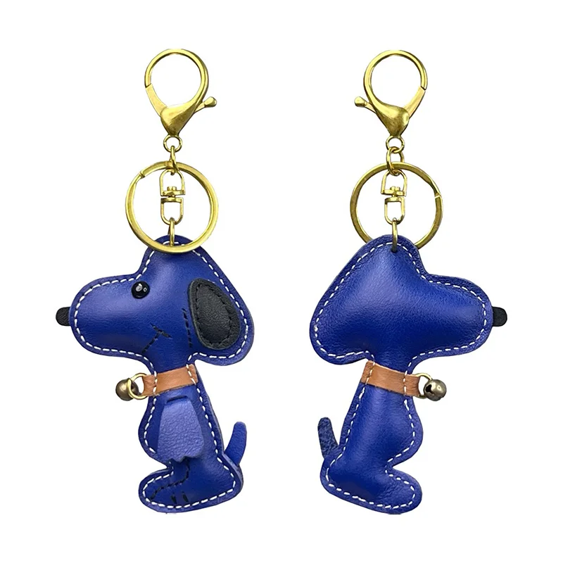 Cute puppy Cow Leather Keychain Pendant - Stylish Car Key Pendant Perfectly Combines With Bag Pendant 2