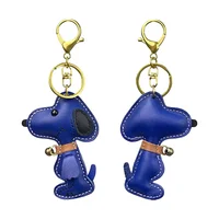 Cute puppy Cow Leather Keychain Pendant - Stylish Car Key Pendant Perfectly Combines With Bag Pendant 2