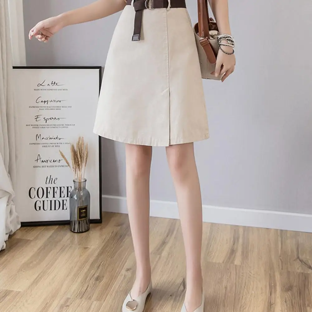 

Women Mini Skirt Summer Women Short Skirt Pure Color Ladies Girls Skirt