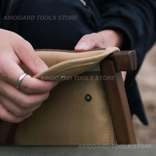 A Kempingszék Oldalsó Zsebekhez Hordozható Kempinghez Bbq Kertész Szék Tasak Kartak Táska Kopás Ellenállás Tároló - Image 3