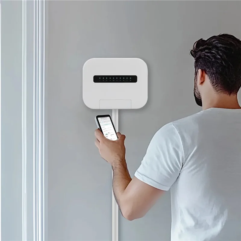 ABZV-Tuya Wifi ในร่มสมาร์ท Sprinkler Controller ในร่มสมาร์ท Sprinkler Controller ระบบชลประทานรีโมทคอนโทรล 6 โซน EU Pl 1