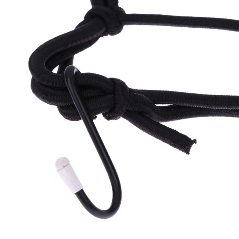 Black Motorcycle 6 Hook Bungee Cargo Luggage Net For Harley Honda Yamaha Kawasaki Dual Sport bike Cruiser Bobber Chopper Touring