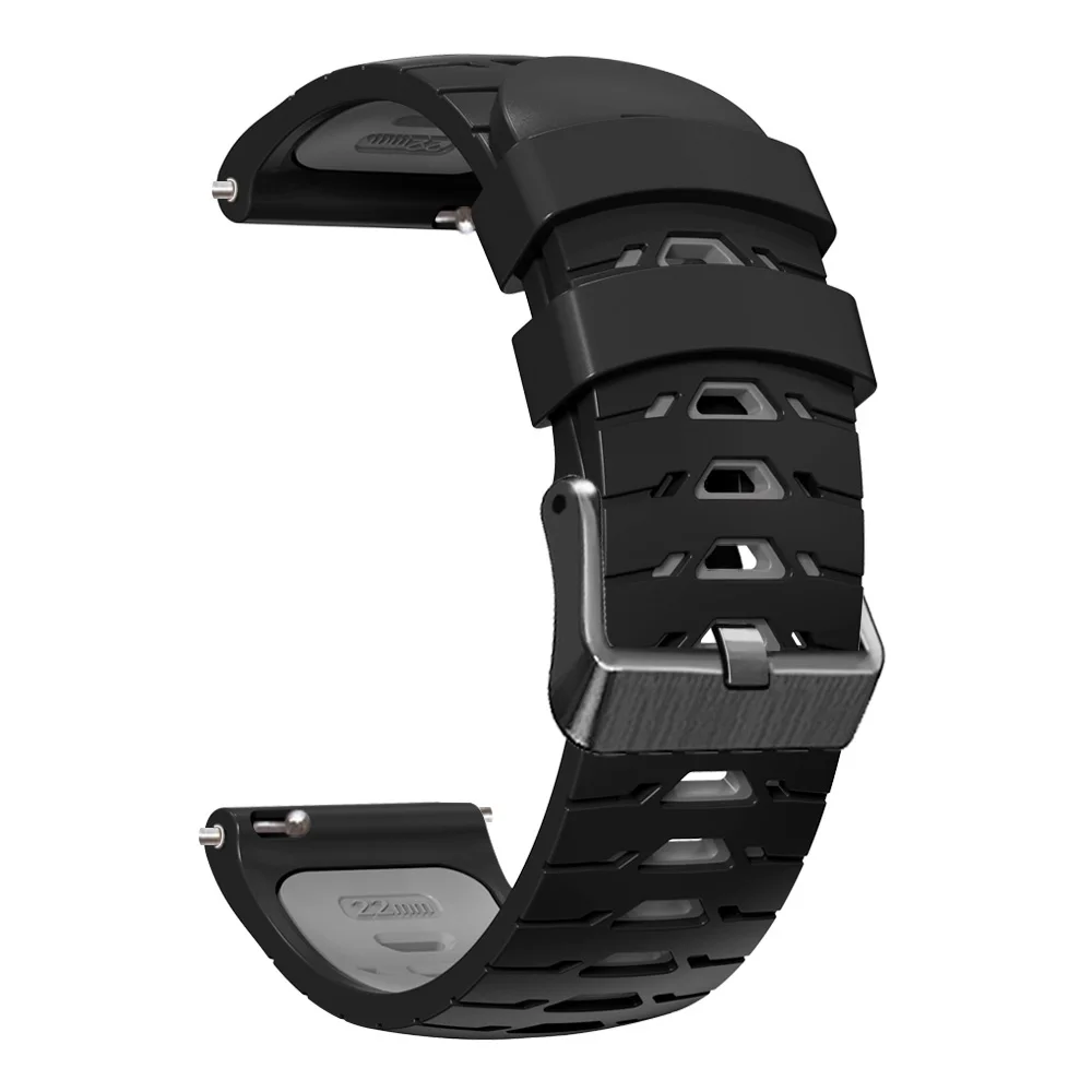 Premium 22mm Silicone Sport Watchband - Durable and Stylish Bracelet Strap