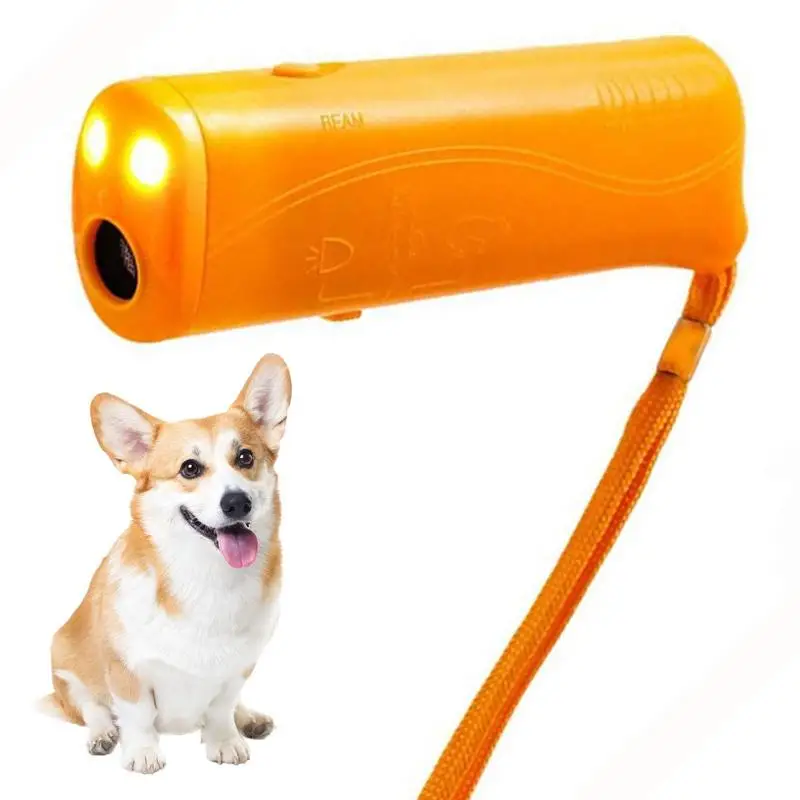 

Anti Barking Device Multi-functions LED Ultrasonic Pet Trainer Silent Commands Bark Stopper for Pet Indoors and Outdoors
