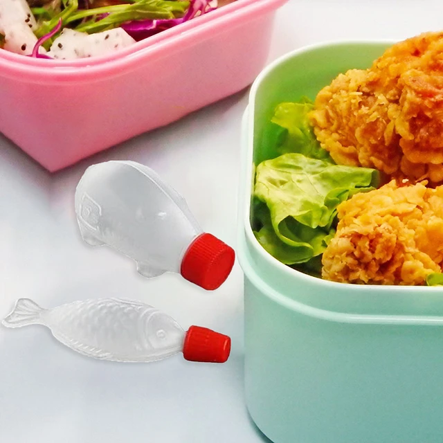 Mini Squeeze Bottle Salad Ketchup Squeeze Container Plastic Portable Lunch  Box