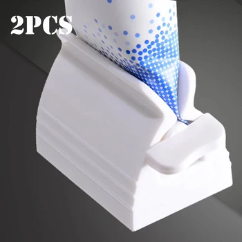 1/2 pz Multifunzione Tubo di Dentifricio Spremiagrumi Manuale Dentifricio Facile Dispenser di Plastica Portatile Accessori Per Il Bagno 1