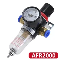ตัวกรองอากาศแบบ PNEUMATIC ชุดบำบัด AFR2000เรกูเลเตอร์วัดแรงดันคอมเพรสเซอร์วาล์วลดสวิตช์มาตรวัดน้ำแยกน้ำมัน 1
