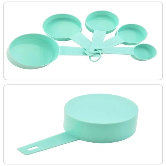 Diy Sütemény Sütőszerszám Kanál És Mérő Csésze Sütőszerkezet Tejpor 5 Darabos Méretű Otthoni Konyhai Szerszámok - Image 4