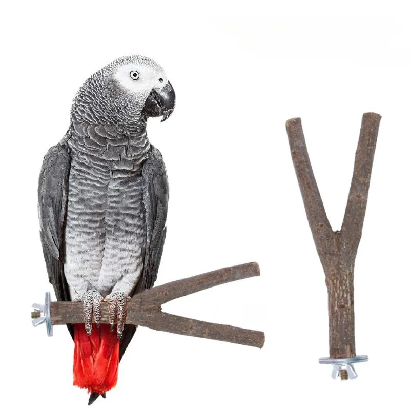 Durable Wood Bird Stand Claw Grinding Stick Parrot Supplies Bird Exercise Accessories parrot bird perch