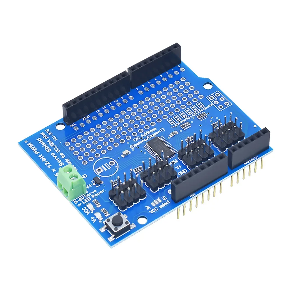 Iic I2C Servo Shield 16 Canali 12 Bit Pwm/Servo Driver-I2C Interfaccia Pca9685 Per Arduino Robot Pwm Uno Mega R3 Sostituire