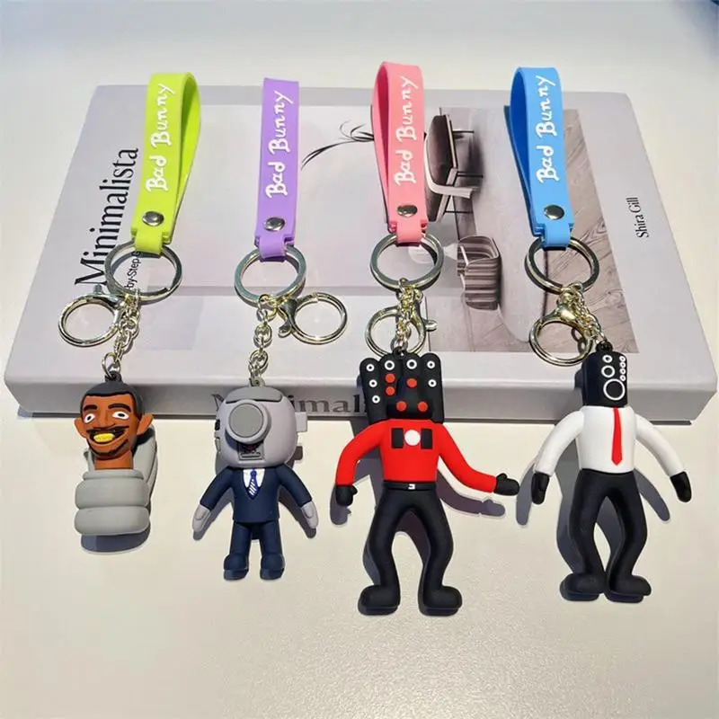 

Skibidi Toilet Key Chain Strong Durability And Attractive Design Make The Skibidi Toilet Keychain Christmas Gift For Toys Doll
