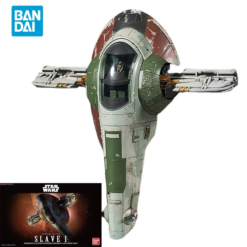 Bandai Original Star Wars Anime Model 1/144 Boba Fett Special Machine Slave 58/Action Figure Assembly Model Toys Regali Per Bambini