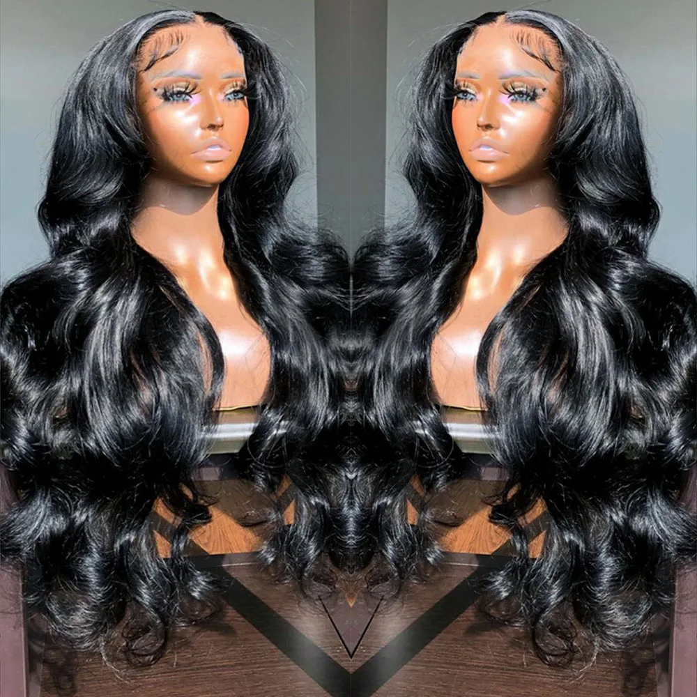 

30 34 Inch Body Wave Lace Front Human Hair Wigs For Women Malaysian Remy 13X6 Transparent Lace Frontal Wig Pre plucked Baby Hair