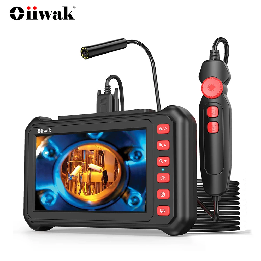 7inIndustrialEndoscopeCamera1080PAutofocusInspectionCameraIP68VideoBoreScopeforHome