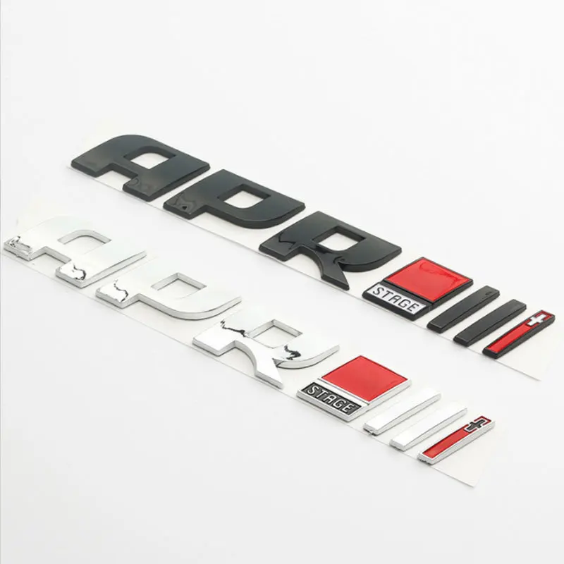 

APR stage letter badge labeling Volkswagen Golf Audi TTS APR program modification original parts logo body modification decal