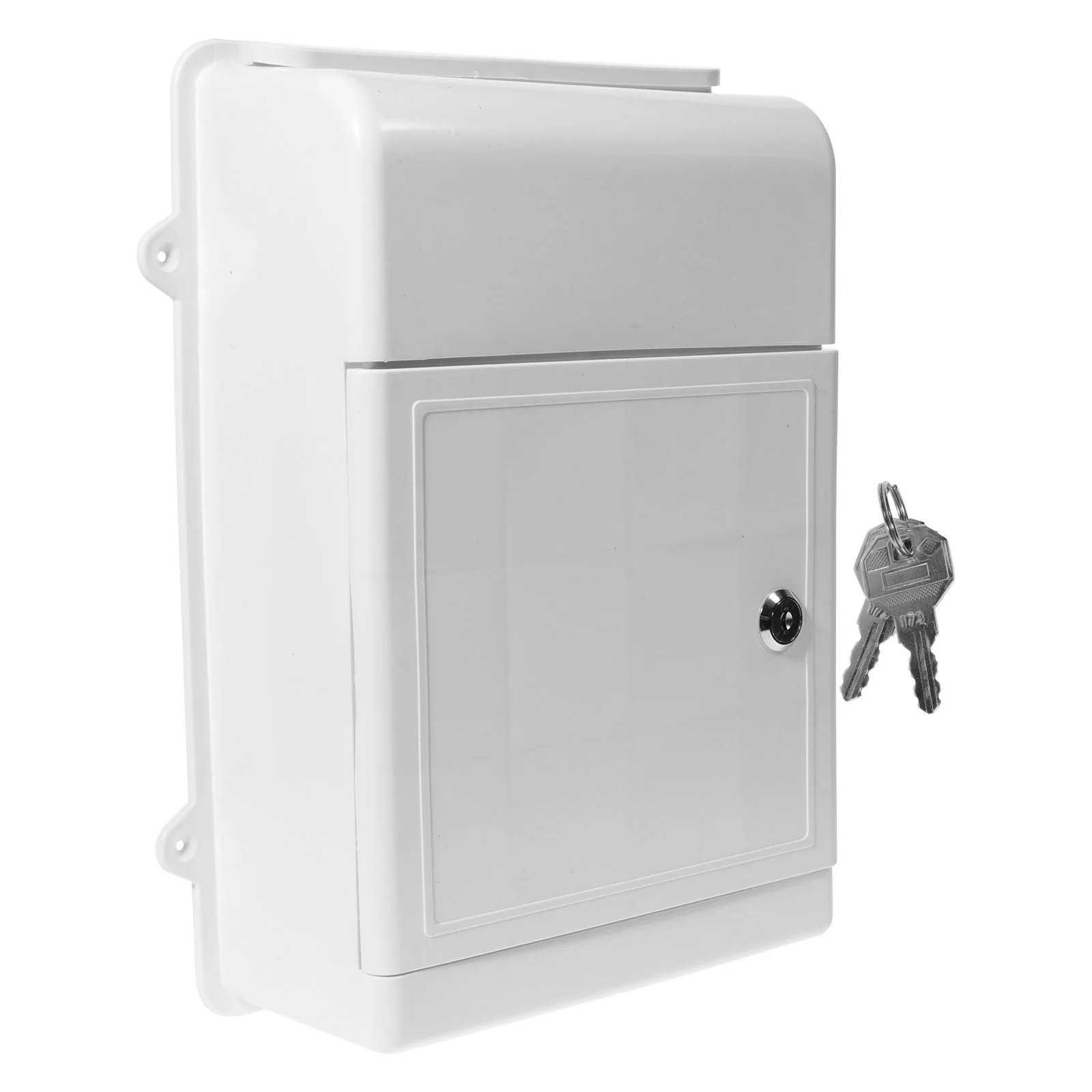 Wall Mounted Mailbox Wall Hanging Mail Box Mailbox for Outdoor Metal Mount Letter Plastic Suggestion Collect Bin Office outside Post Container wall mounted mailbox