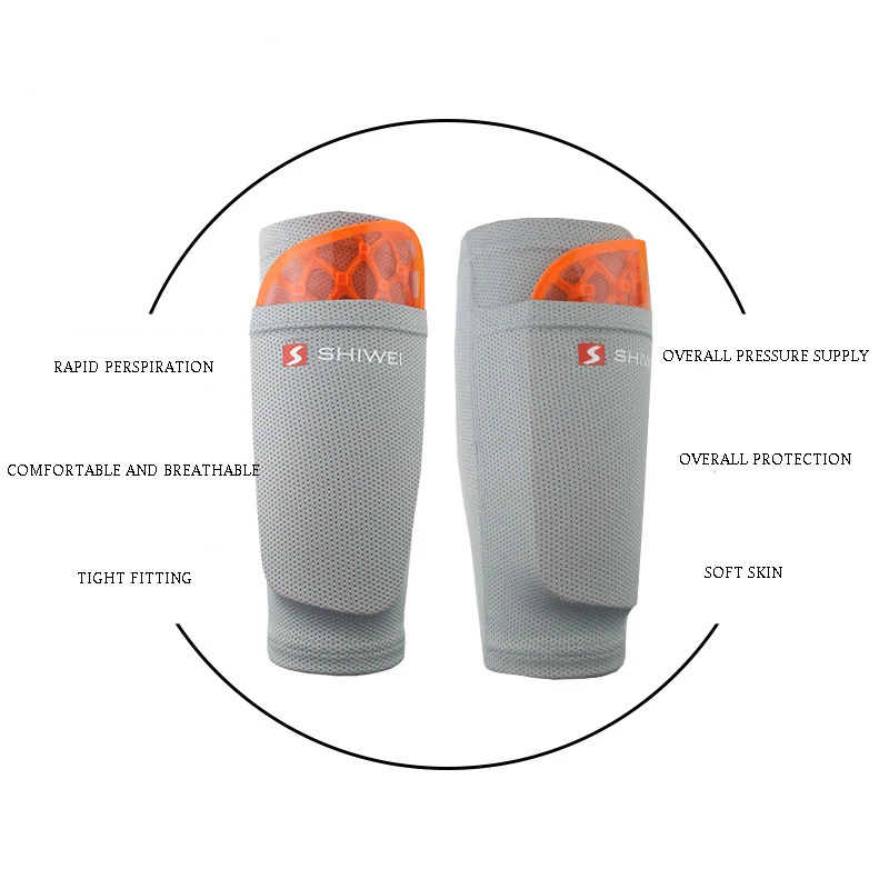 Shin Guards Soccer Football Nylon Leg Sleeves with Pocket for Soccer Shin Guards