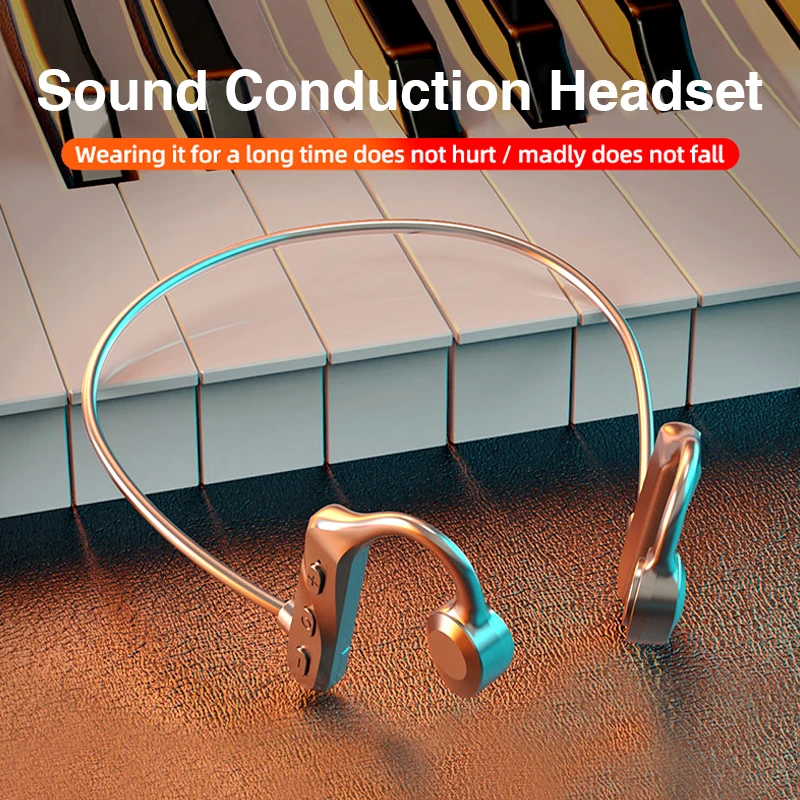 best headphones K69 Bone Conduction Concept Bluetooth Headset Wireless Earphone Waterproof Sport headphones High Fidelity Stereo Sound Earbuds bluetooth headphones