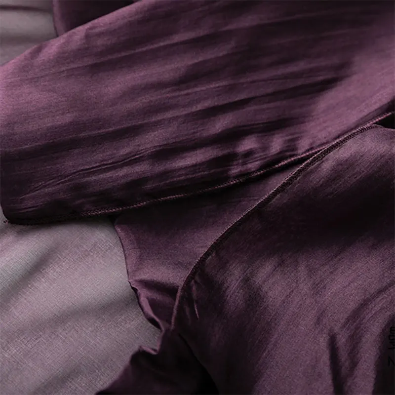 Women Silk Skirt 100% Mulberry Silk Purple With Double Lining Summer Beach Elastic Waist Vacation Skirts Office Lady Party MM795 5