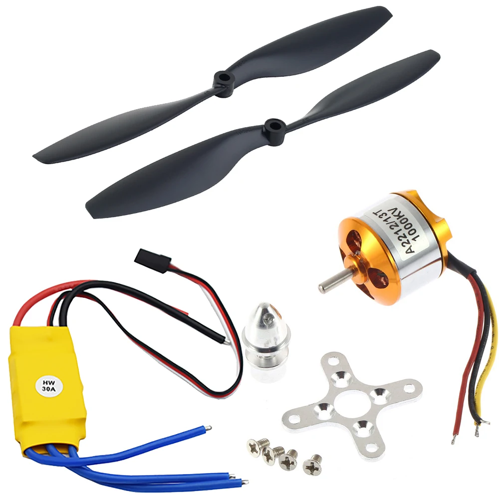 

A2212 930KV 1000KV KV1400 2200KV 2700KV бесщеточный двигатель и 30A ESC & 1045 Набор пропеллеров для радиоуправляемого самолета мультикоптера