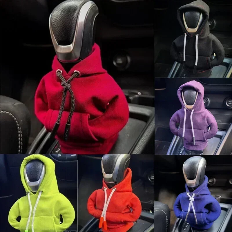 Cotton Polyester Car Gear Shift Knob Cover Hoodie
