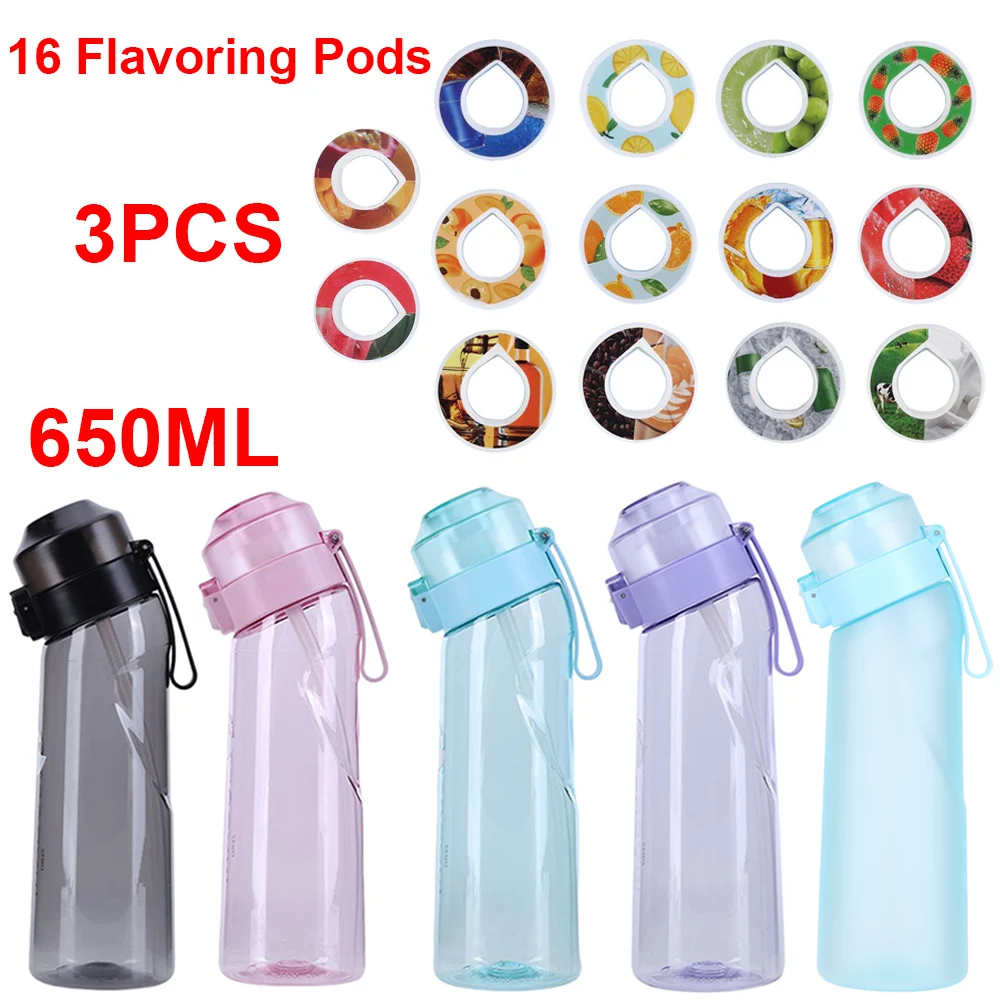 Air Up Water Bottle With Flavor Pods,650ml Flavouring Water Bottle