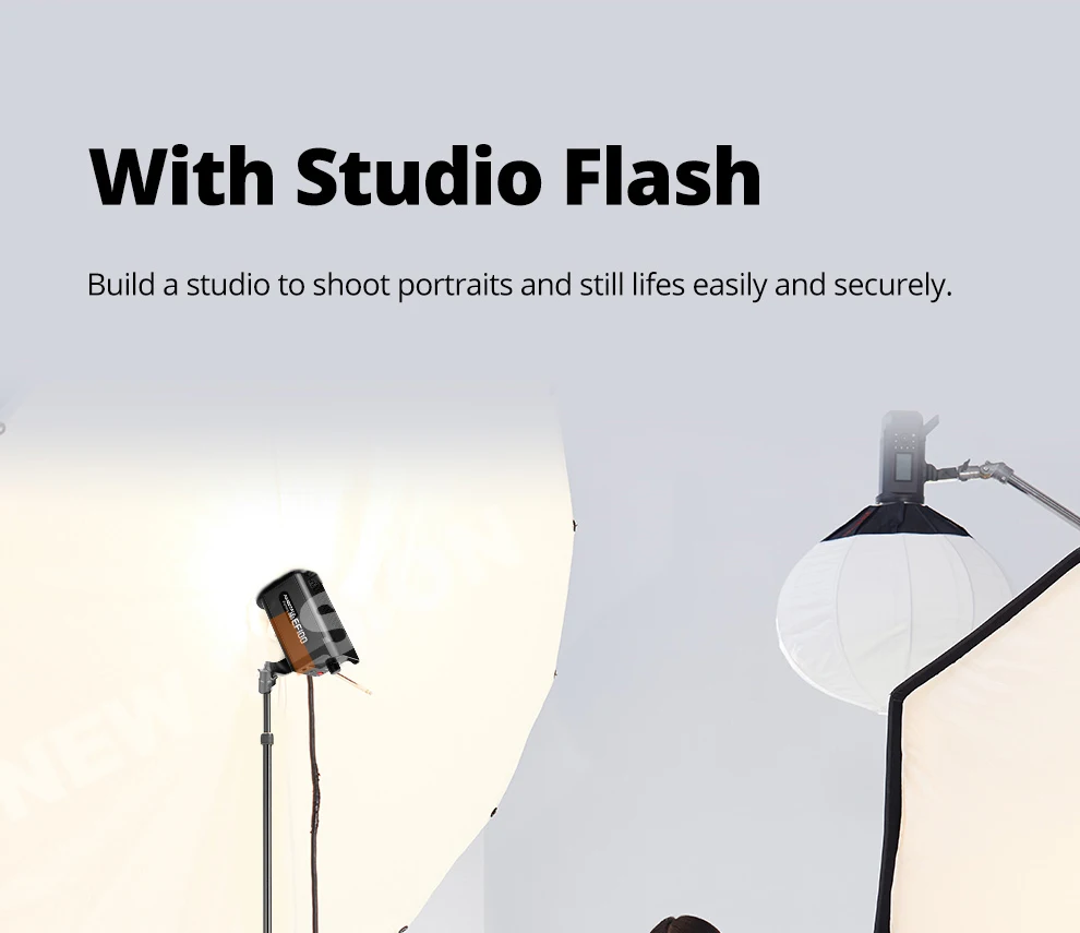QZSD LS-255/285 Reverse folding light stand Photography outdoors Portable tripod
