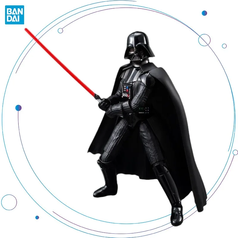 Bandai Original 1/12 Darth Vader Figure Black Warrior Lightsaber Star Wars Figures Modello Di Assemblaggio Ornamenti Da Collezione Giocattoli