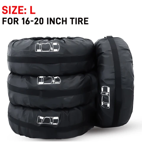Universal Car Spare Tire Covers Case Tires Storage Bags Auto Wheel Tires Storage Bags Vehicle Tyre Waterproof Polyester Bag
