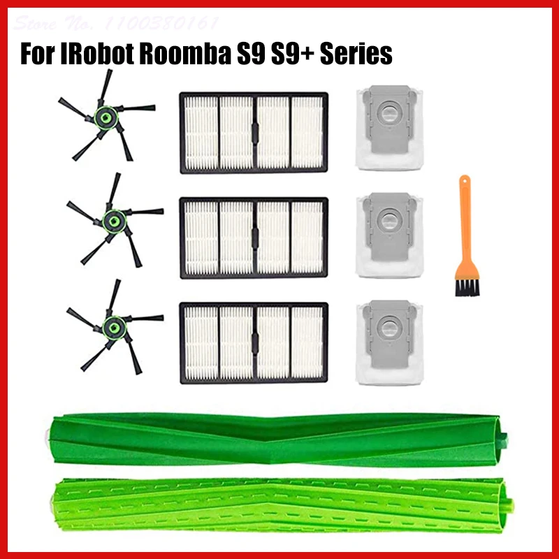 IRobot Roomba S9/S9 Plus Replacement Kit - Main Brush, Side Brush