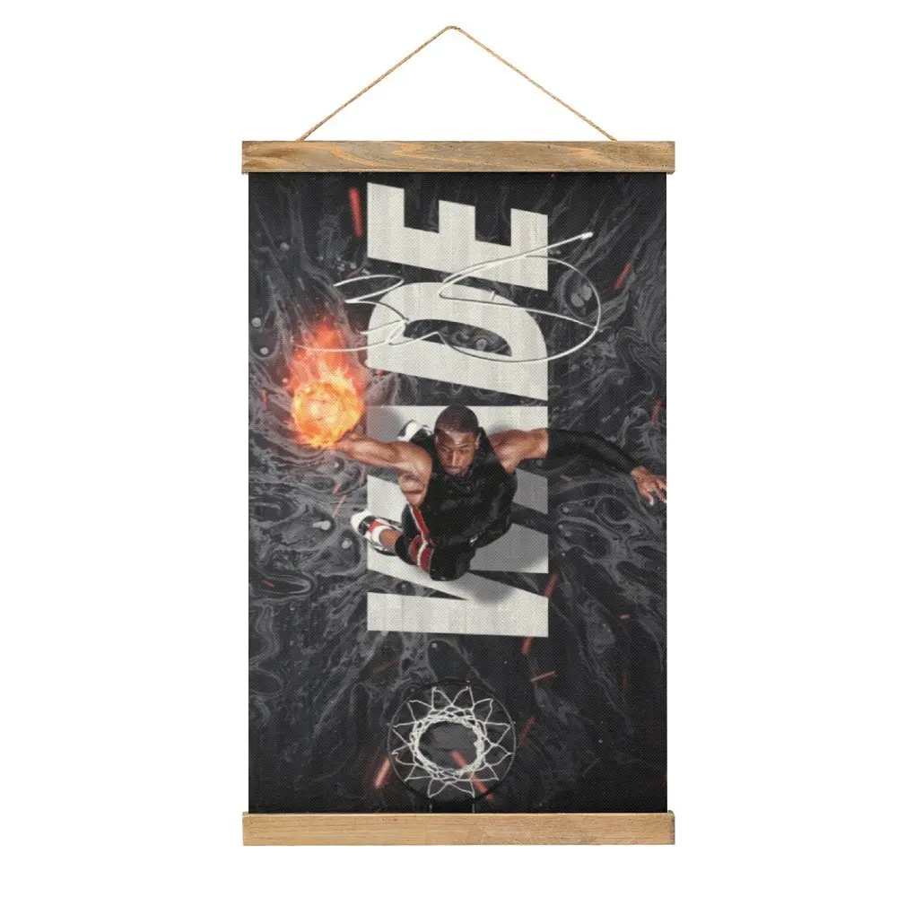 Divertente Dwyaneer E Wade D-Wade Wow 2023 Basket Stars (4) Canvas Hanging Picture Craft Decoration Cool Kitchen Stile Murale
