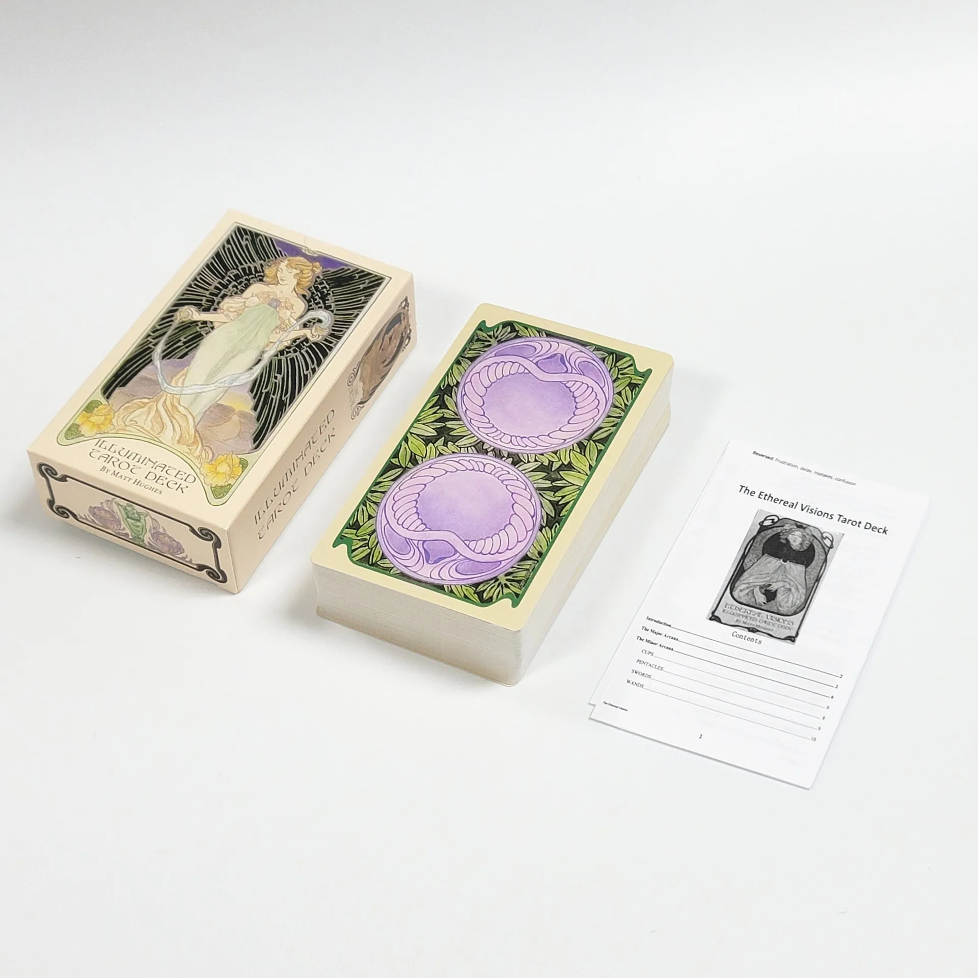 

12x7cm Tapo Illuminated Tarot Cards with Paper Guide Book for beginners Holiday Gift Interaction Divination Board Games