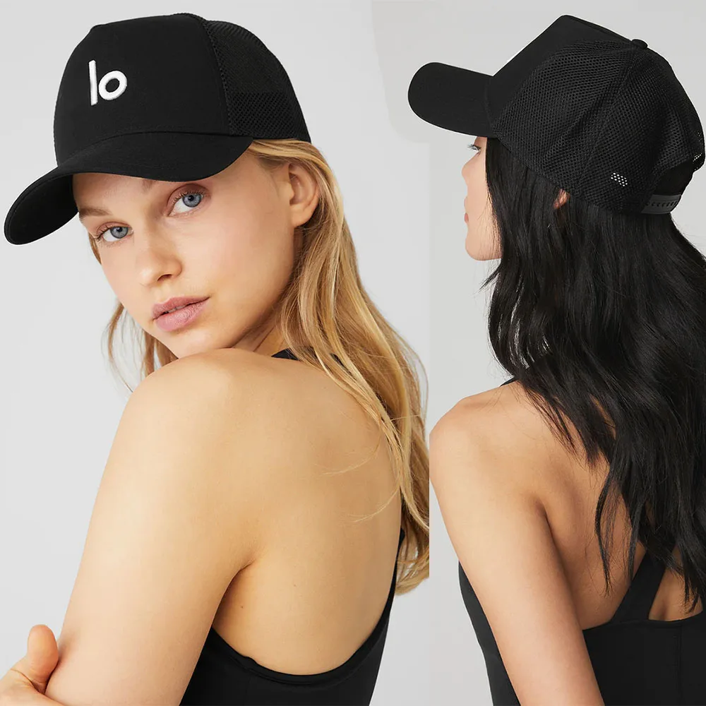 

LO District Trucket Hat Mesh Baseball Cap Unisex version Outdoor Sports Sunscreen Hat Letter Breathable Travel Sun Hiking Hat