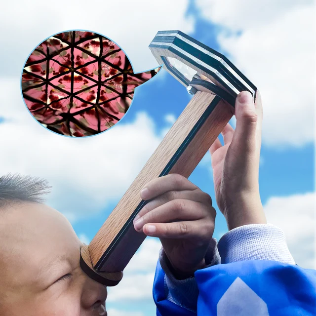 Wooden DIY Kaleidoscope Toy for Kids Toddler Toys Gifts for Kids Children Outdoor Toy Fidget Toys Parent-child Interactive Game 4