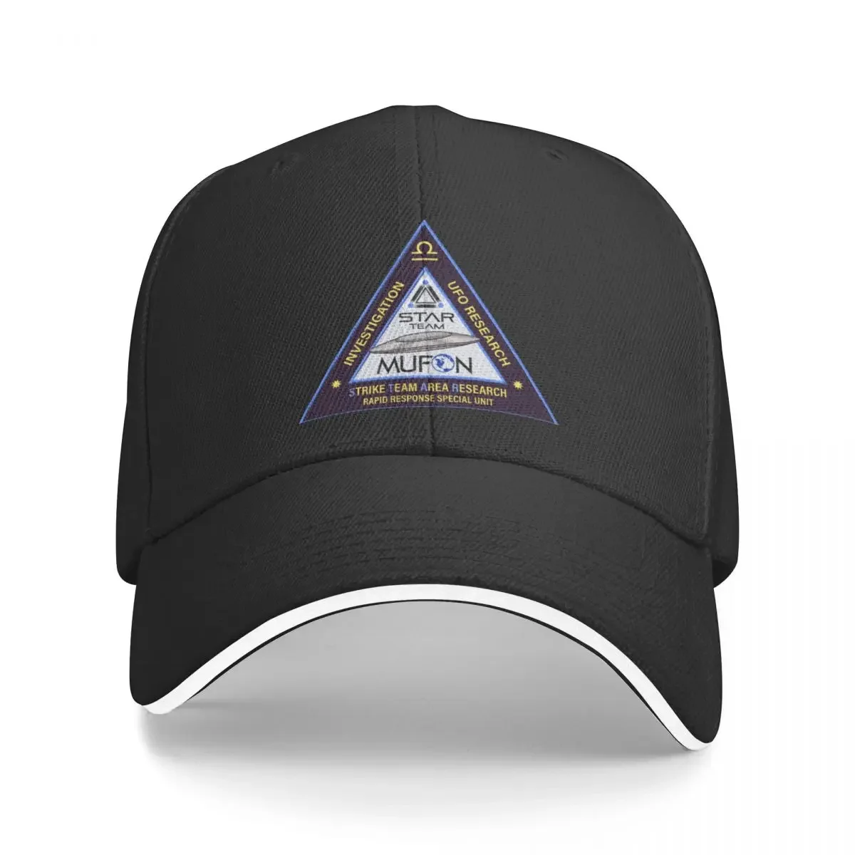 

MUFON (Mutual UFO Network) Triangular Star Team Patch Artwork Baseball Cap Golf fashionable Female Men's