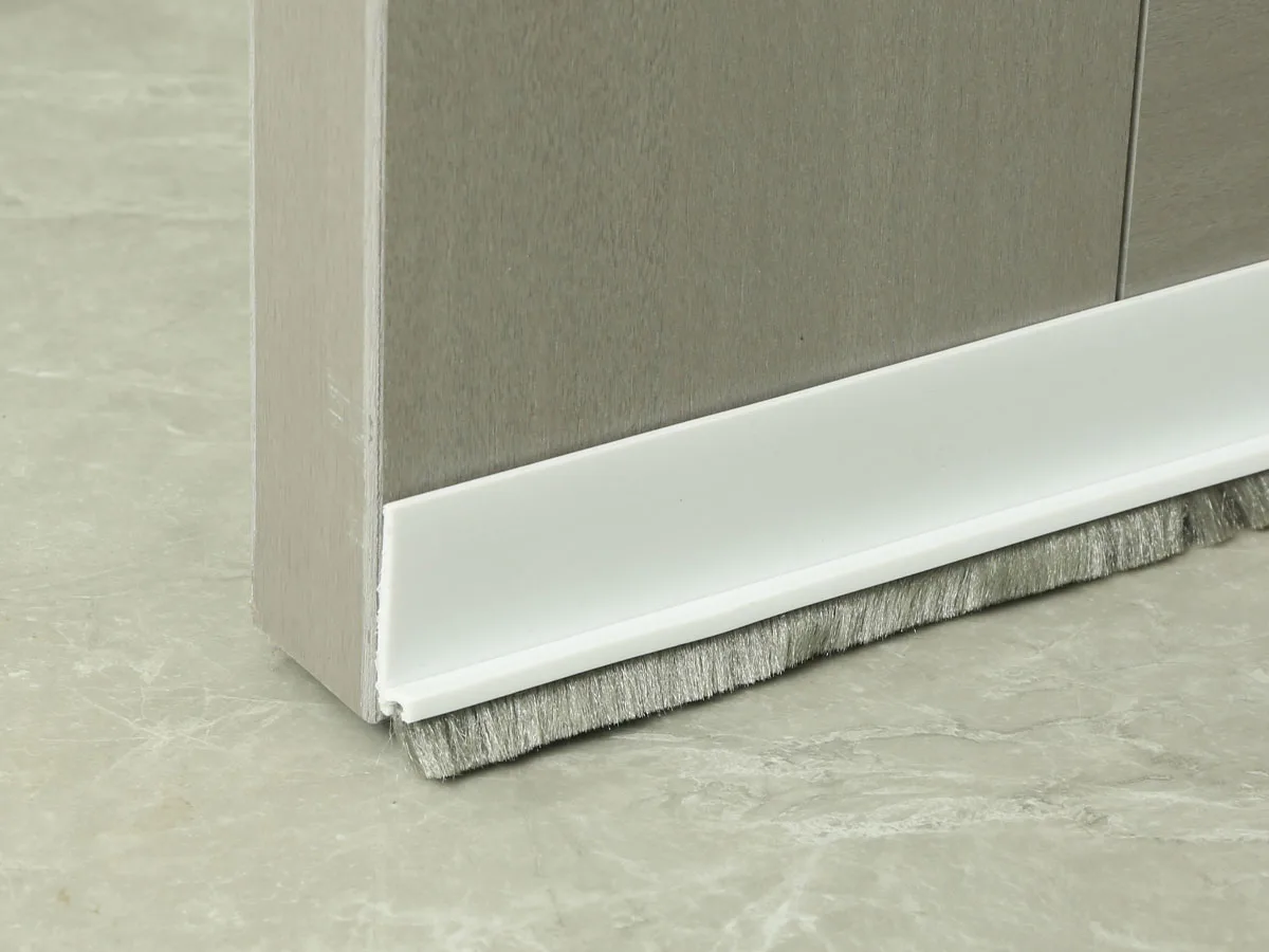 Enhanced Door Seal Draft Stopper with Noise-Reducing Brush and Adjustable Rubber Sweep
