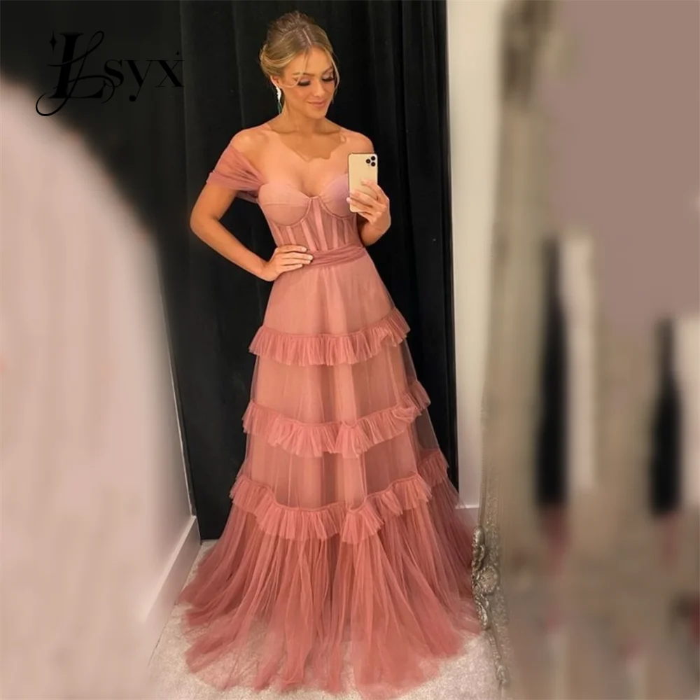 Sexy A-line Tiered Prom Dress,Summer Maxi Dress Y6054 main image 0