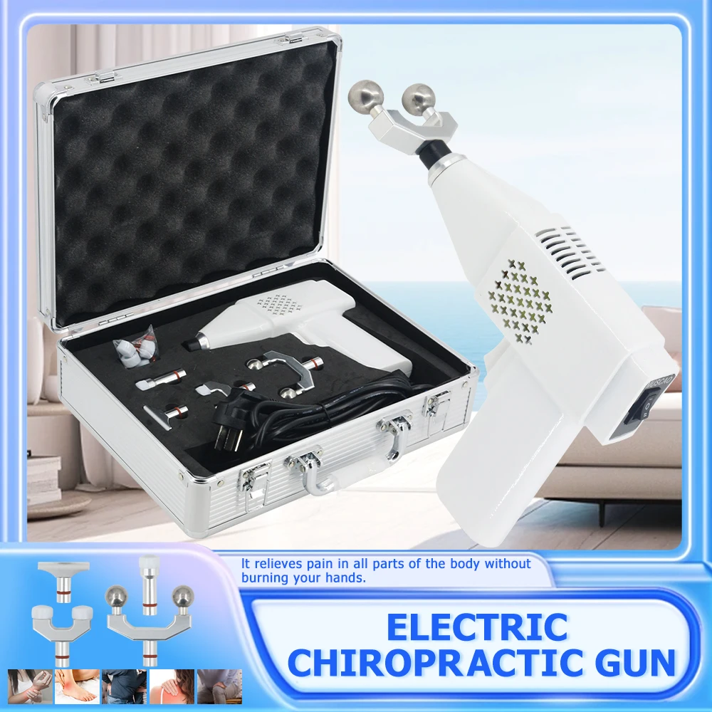 

450N Electric Chiropractic Adjusting Tools Portable Spine Correction Gun Pain Relief Shoulder Waist New Massager Therapy Machine