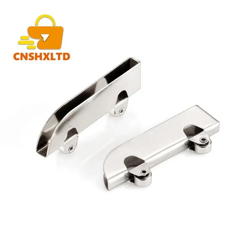 8pc Stainless Steel Pulley 5mm Glass Sliding Door Wheel Clamp Track Roller Runner for Display Cabinet Mobile Counter Repair Part