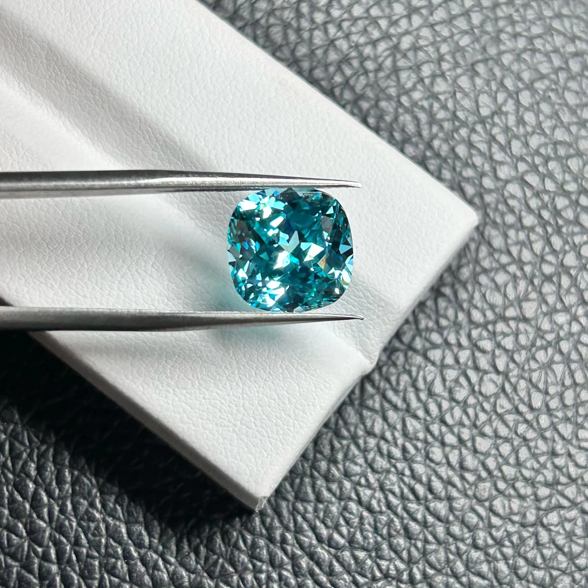 Top Quality 0.3-31ct Lab Grown Paraiba Gemstone Asscher Shape Loose Gemstones Paraiba For Jewelry Making with AGL Certificate