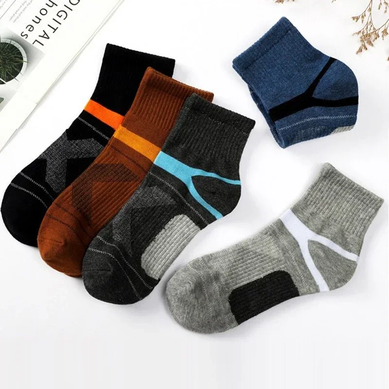1 Pairs Men's Running Socks Cotton Absorb Sweat