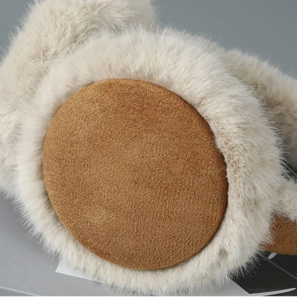 Warm Earmuffs Fur Earmuffs Suede Plush Earmuffs Fashion Thicken Ear Cap Foldable Ear Cover Earflap Keep Warmer Winter Earmuffs Female