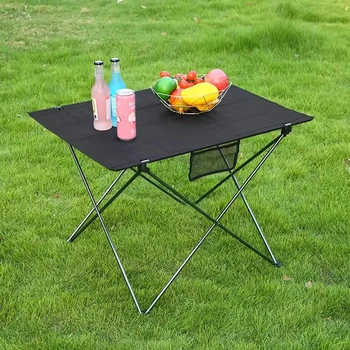 Tavolo pieghevole portatile per campeggio, mobili da esterno, tavoli da letto per computer, tavoli da picnic, scrivania pieghevole ultraleggera in lega di alluminio