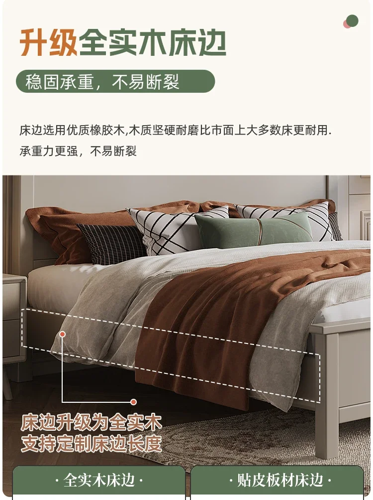 Adult Modern Double Bed Frame Storage Space Luxury King Size Bed Bases Bedroom Headboards Letto Matrimoniale Home Furniture
