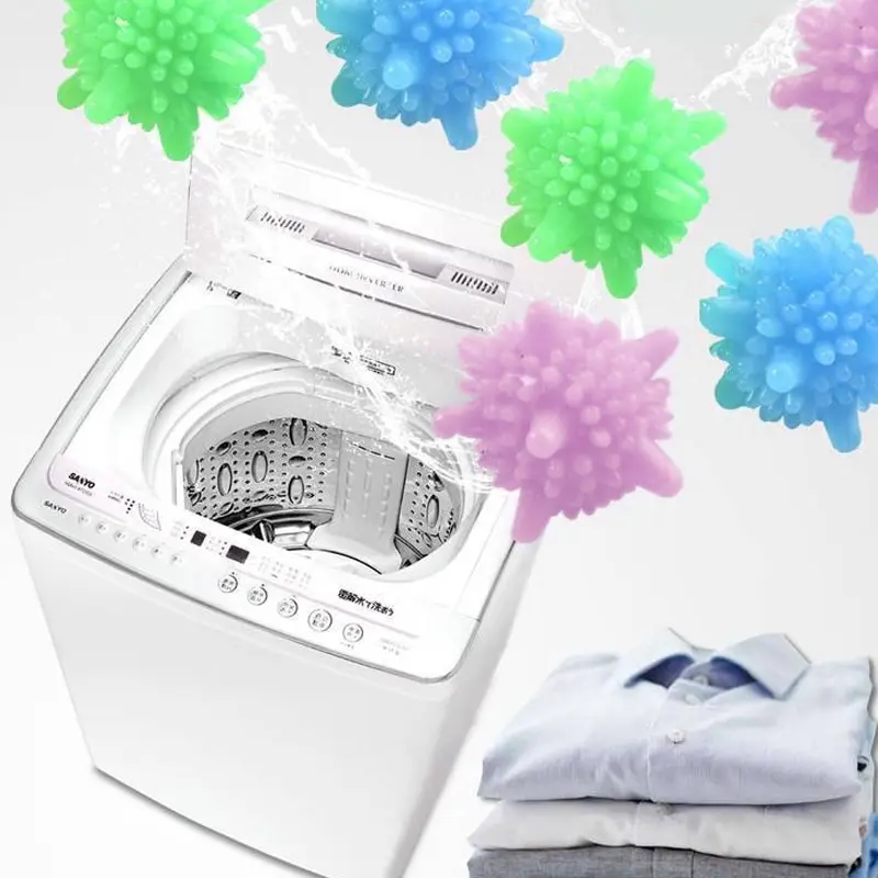 Laundry Ball 10pcs Stain Removal Cleaning Antitangle Washing Machine Magic Solid Friction