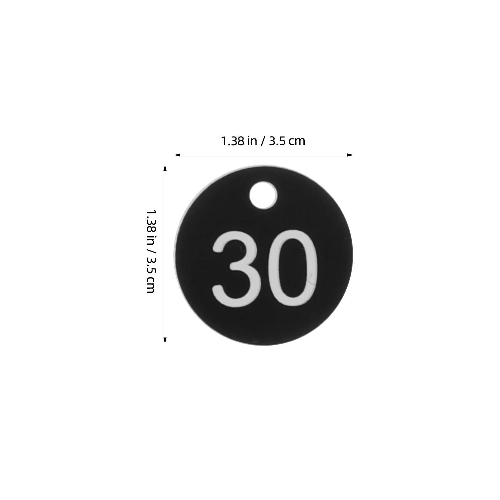 50Pcs 플라스틱 숫자 태그 1-50 키체인 라벨용 둥근 구멍이 있는 ID 마커 보관 조직 체육관 수영장 이벤트 가방 수하물