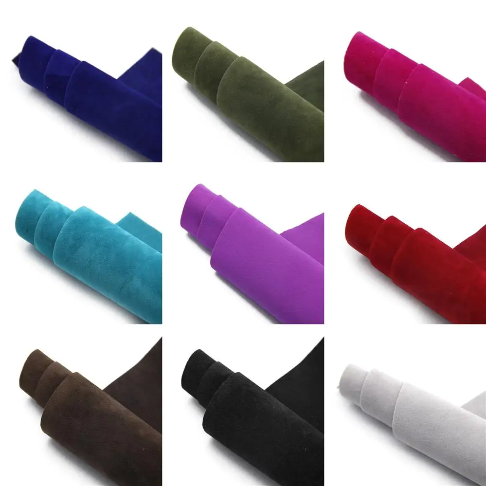 Leather Fabric Velvet Faux Suede Sheet DIY Handmade Material