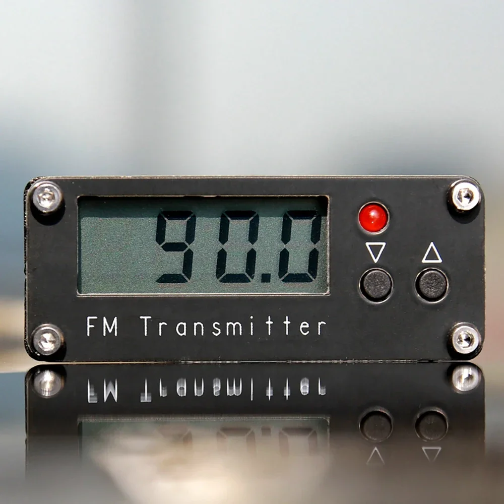 LCD 디지털 디스플레이 FM 스테레오 송신기, 0.5W, 500mW 출력, 76-108MHz, 2000m, 2km