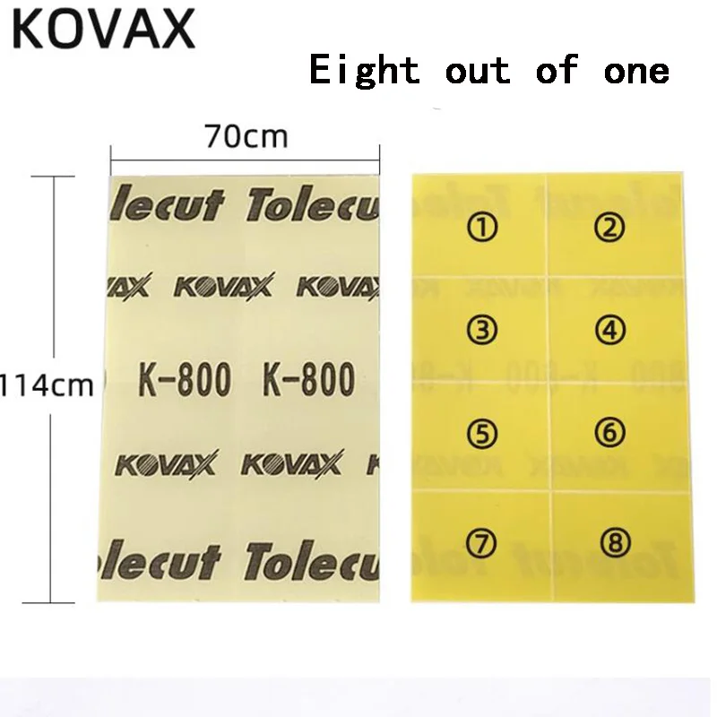 Japan KOVAX Tolecut polish sand paper sandpaper set 8 cuts to face of toleblock sanding for automobile polishing 800/1200/1500/2000